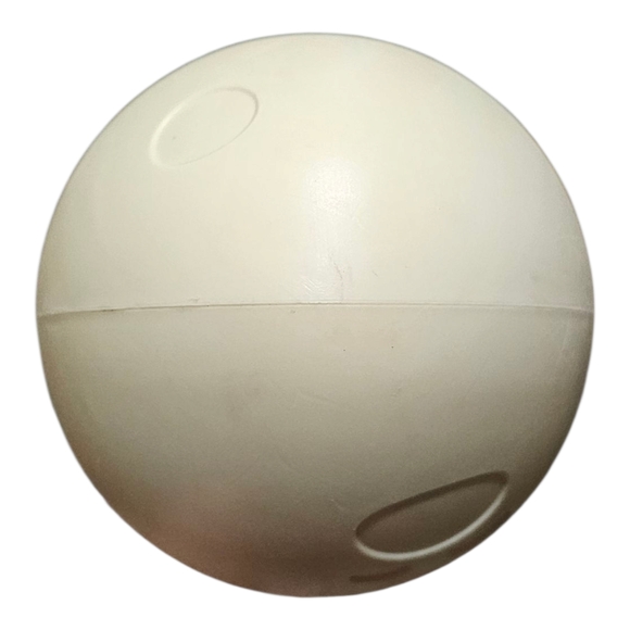 Cream Dog Toy Egg with Indented Designs - Picture 3 of 6